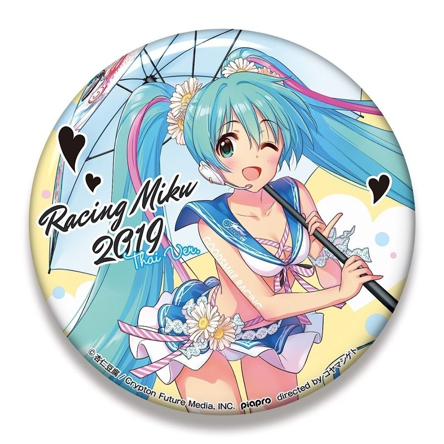 初音ミク レーシングミク 2014 缶バッジ ストラップ 初音ミク GT