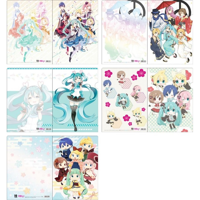 愛*莉様 初音ミク　パパパ・パーティ　新品未開封クリアファイル全10種セット 初音ミク10周年記念サイト